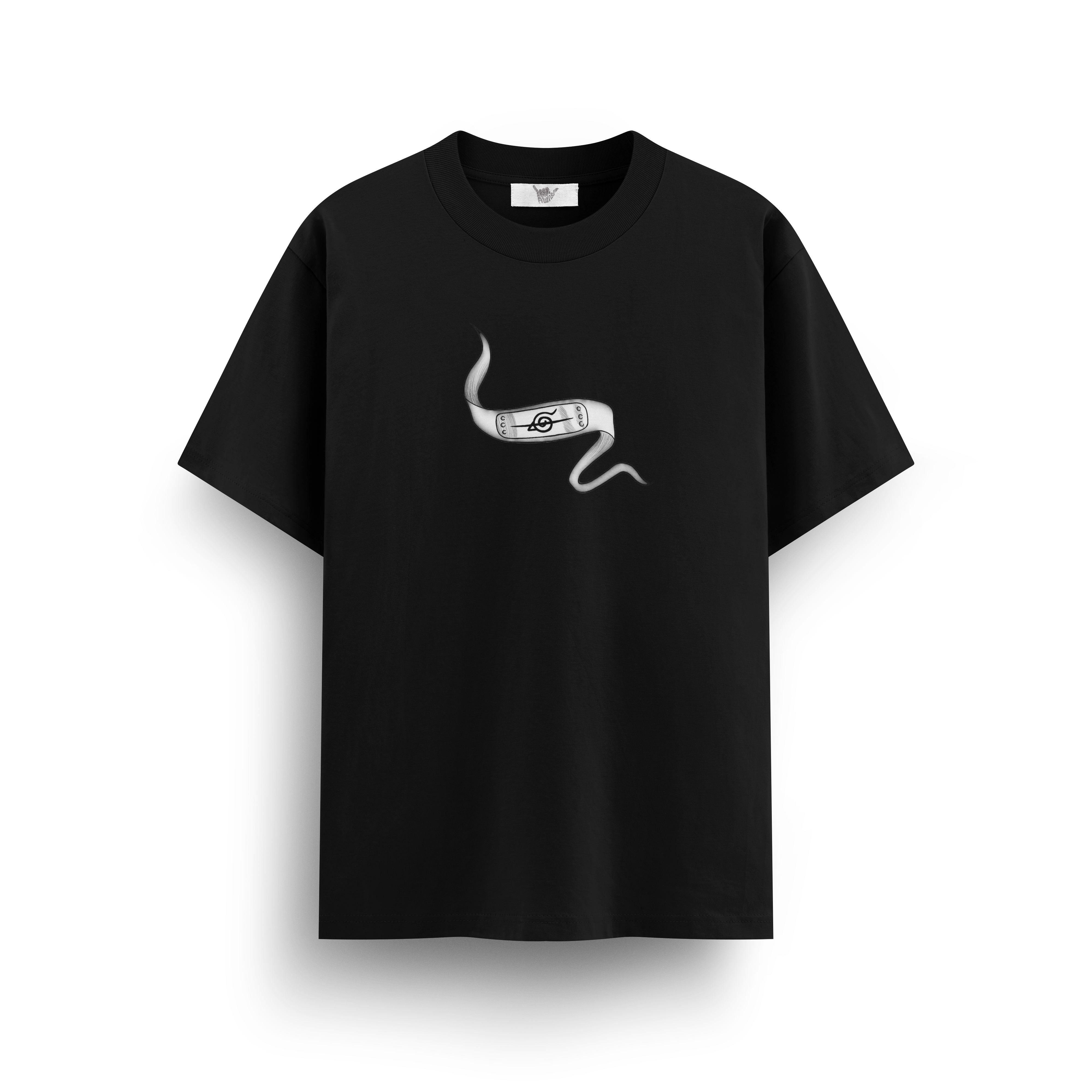 Naruto Headband Black Oversize T-Shirt