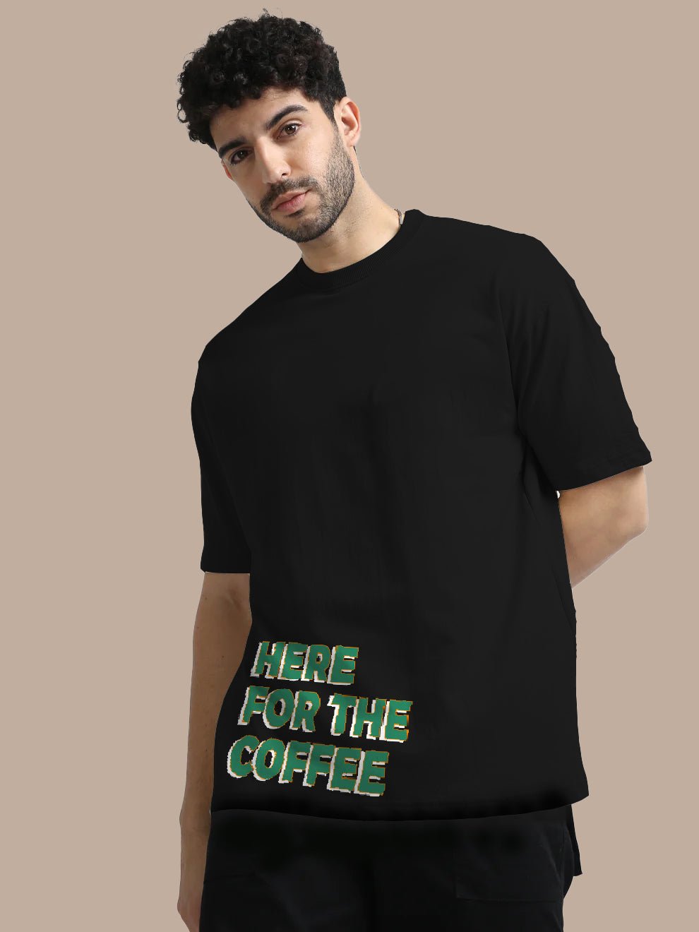 Need Coffee Oversize T-Shirt - Awara Bacha