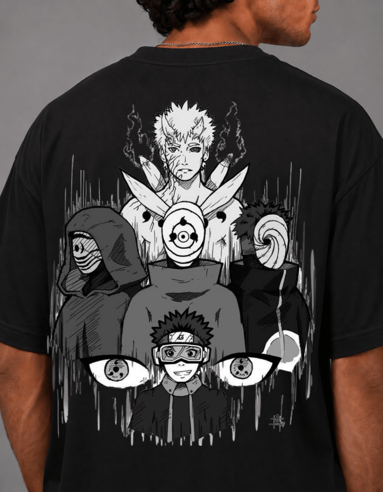 Obito aesthetic Oversized T-Shirt - Awara Bacha