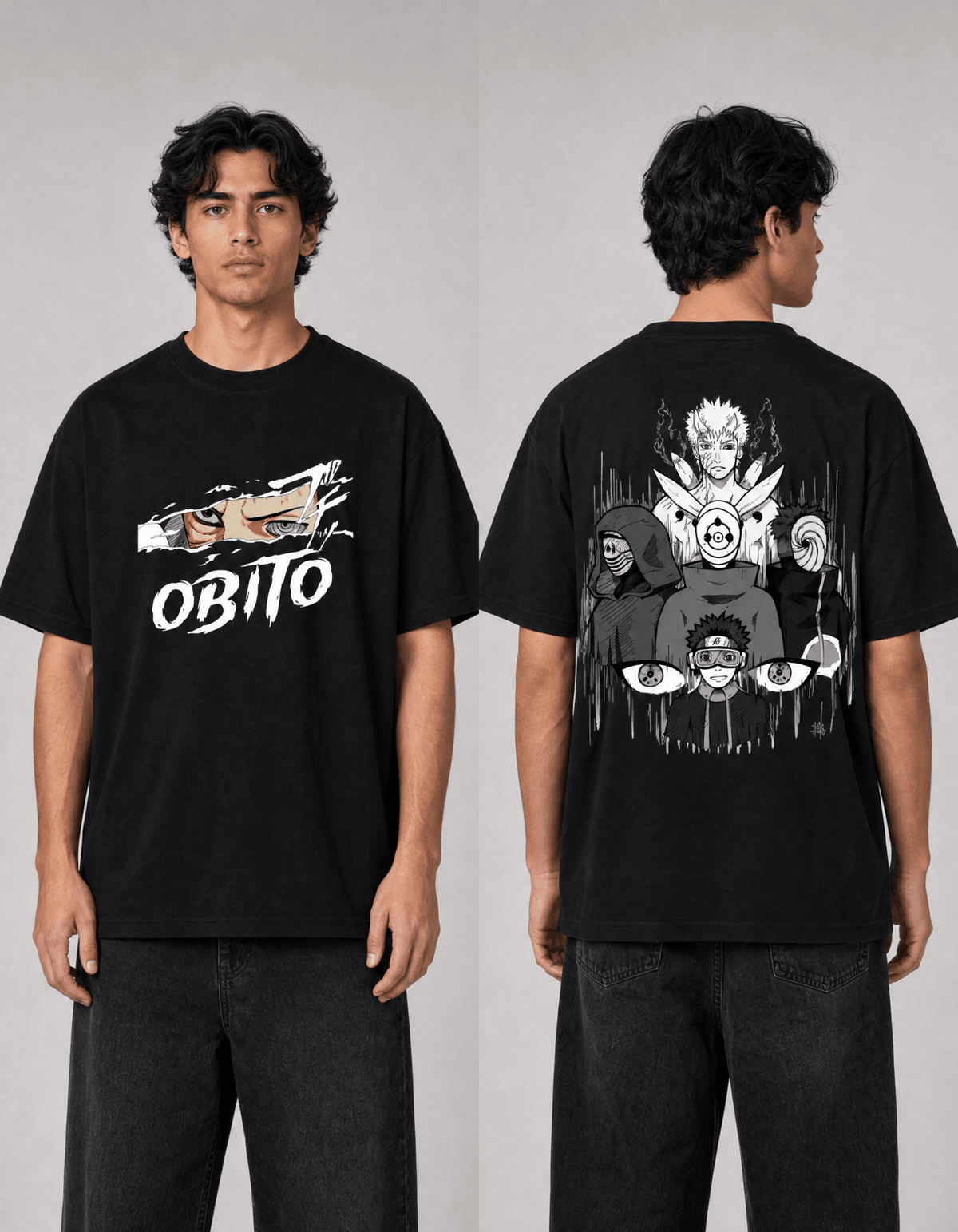 Obito aesthetic Oversized T-Shirt - Awara Bacha
