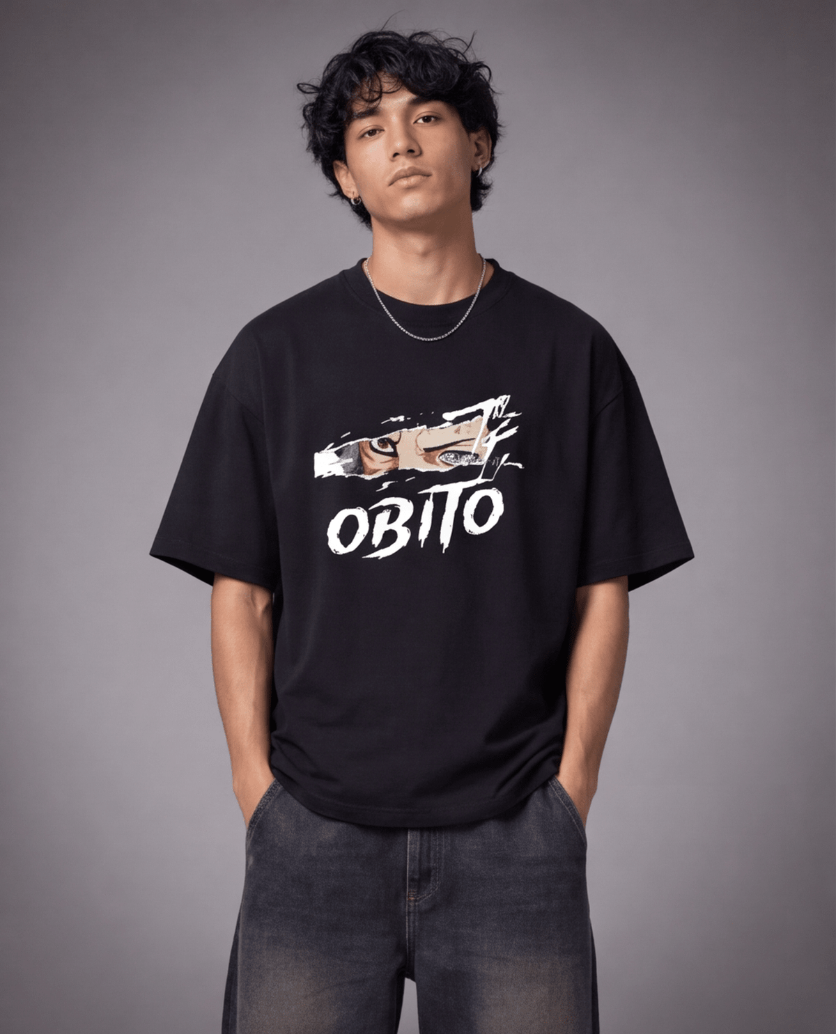 Obito Oversized T-Shirt - Awara Bacha