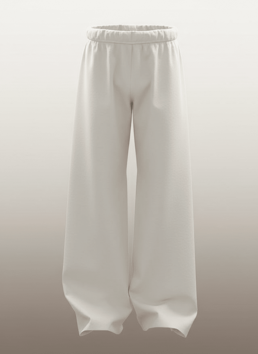 Off White Plain Sweatpants - Awara Bacha