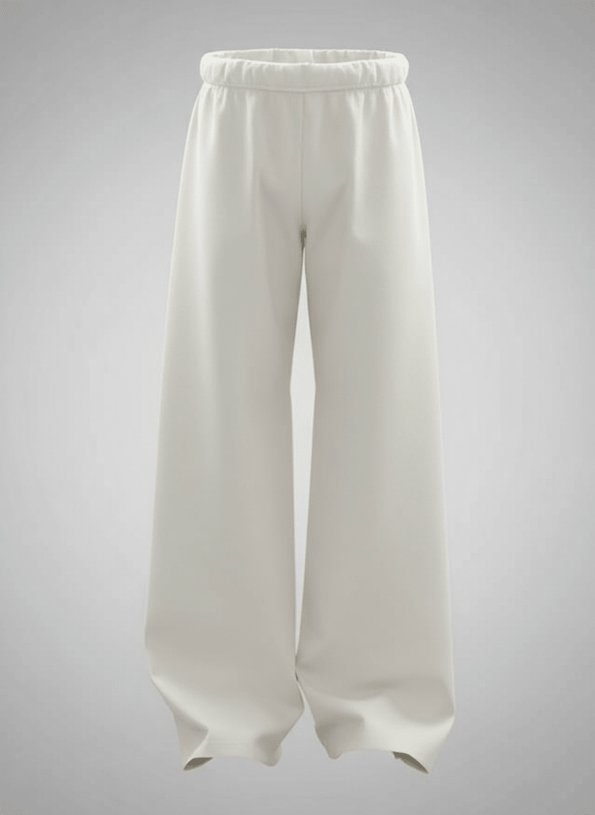 Off White Plain Sweatpants - Awara Bacha