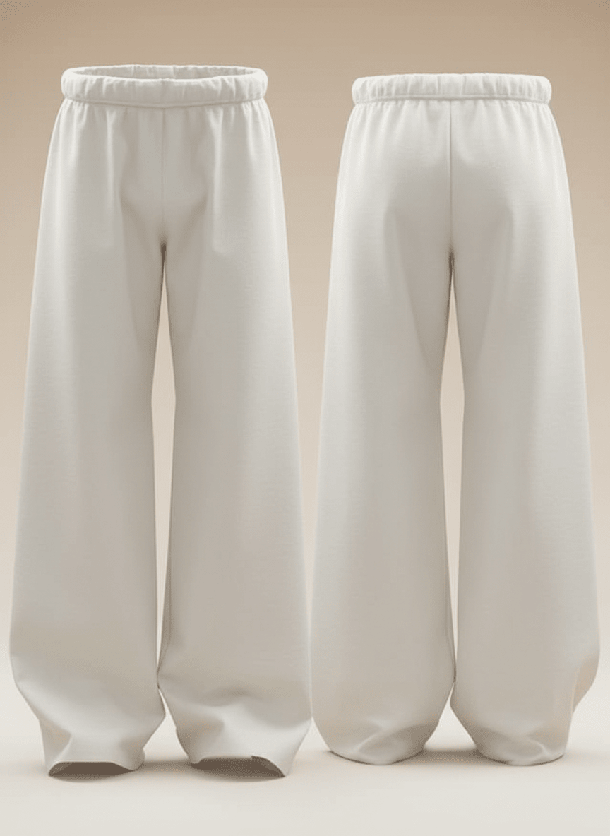 Off White Plain Sweatpants - Awara Bacha