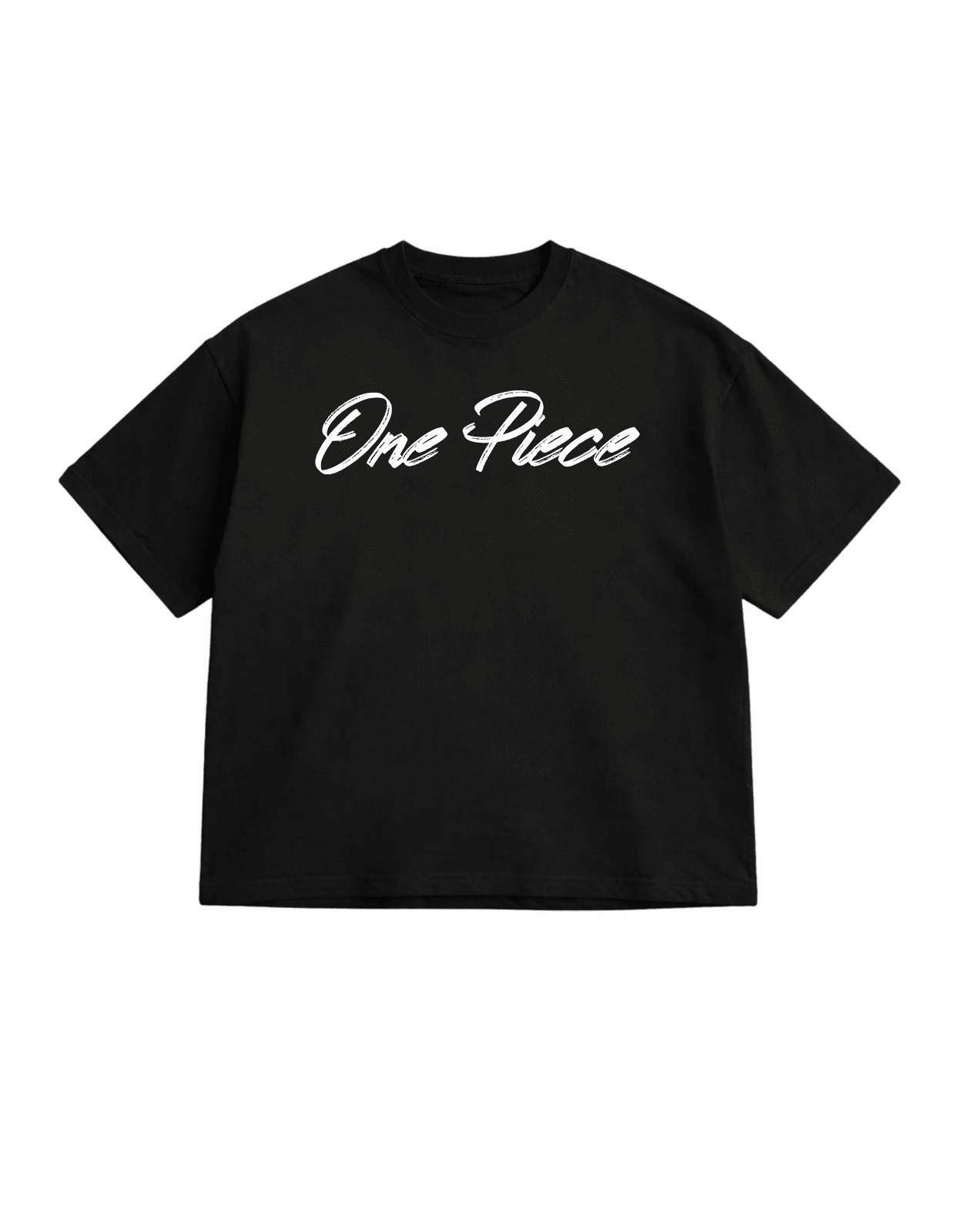 One Piece Black Oversize T-Shirt - Awara Bacha