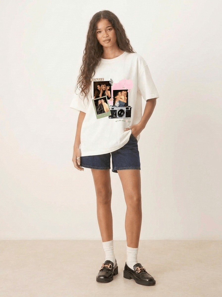 Personalized BFF Memory Off-White T-Shirt - Awara Bacha