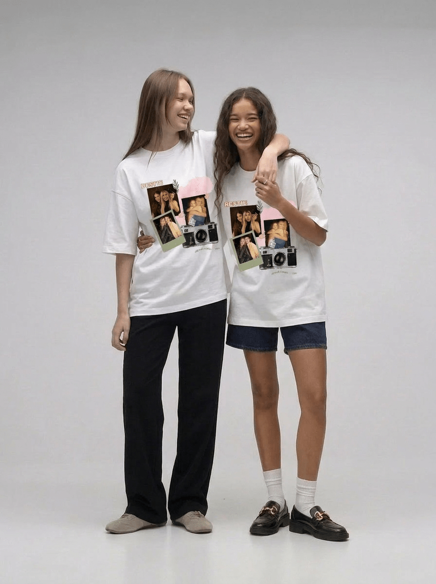 Personalized BFF Memory Off-White T-Shirt - Awara Bacha