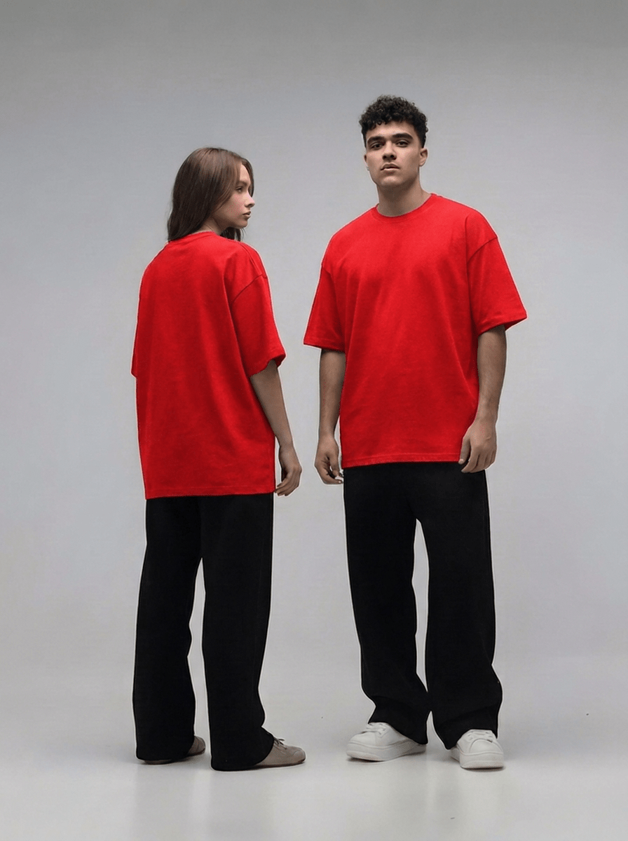 Red Oversize T-Shirt - Awara Bacha