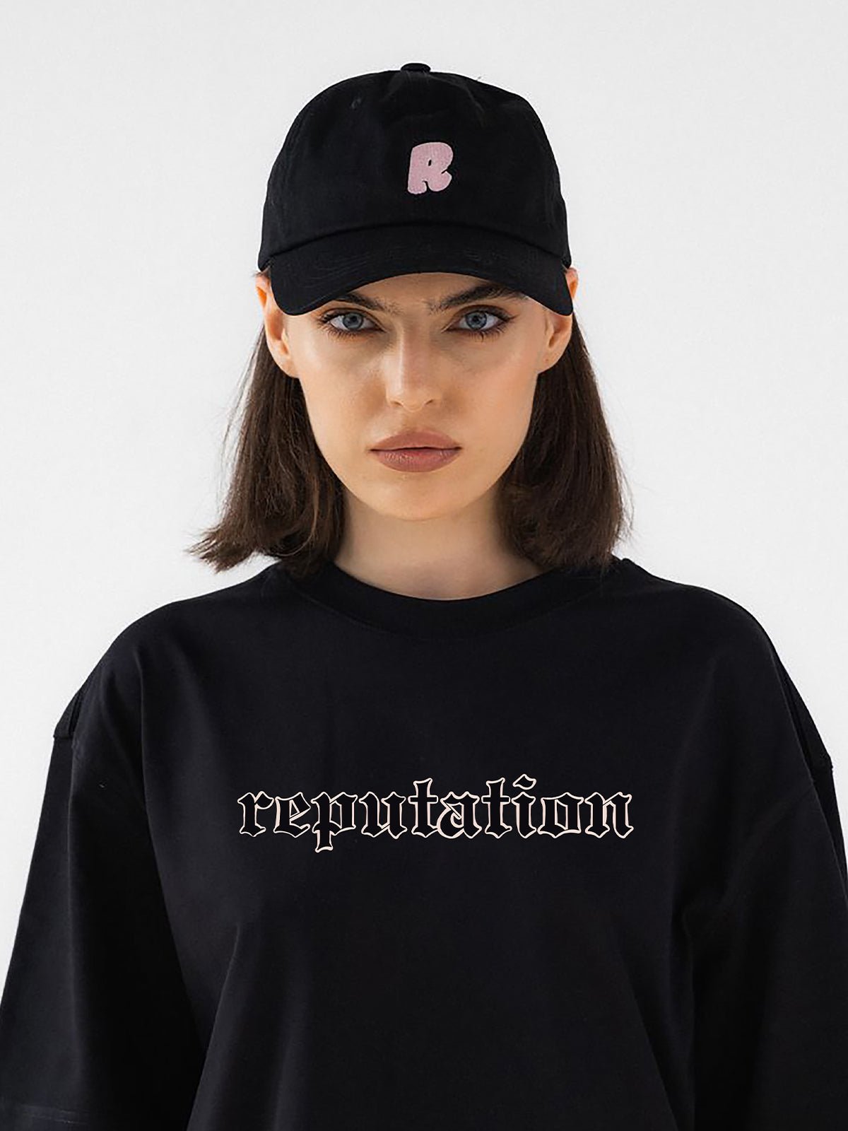 Reputation Taylor Swift Black Oversize T-Shirt - Awara Bacha