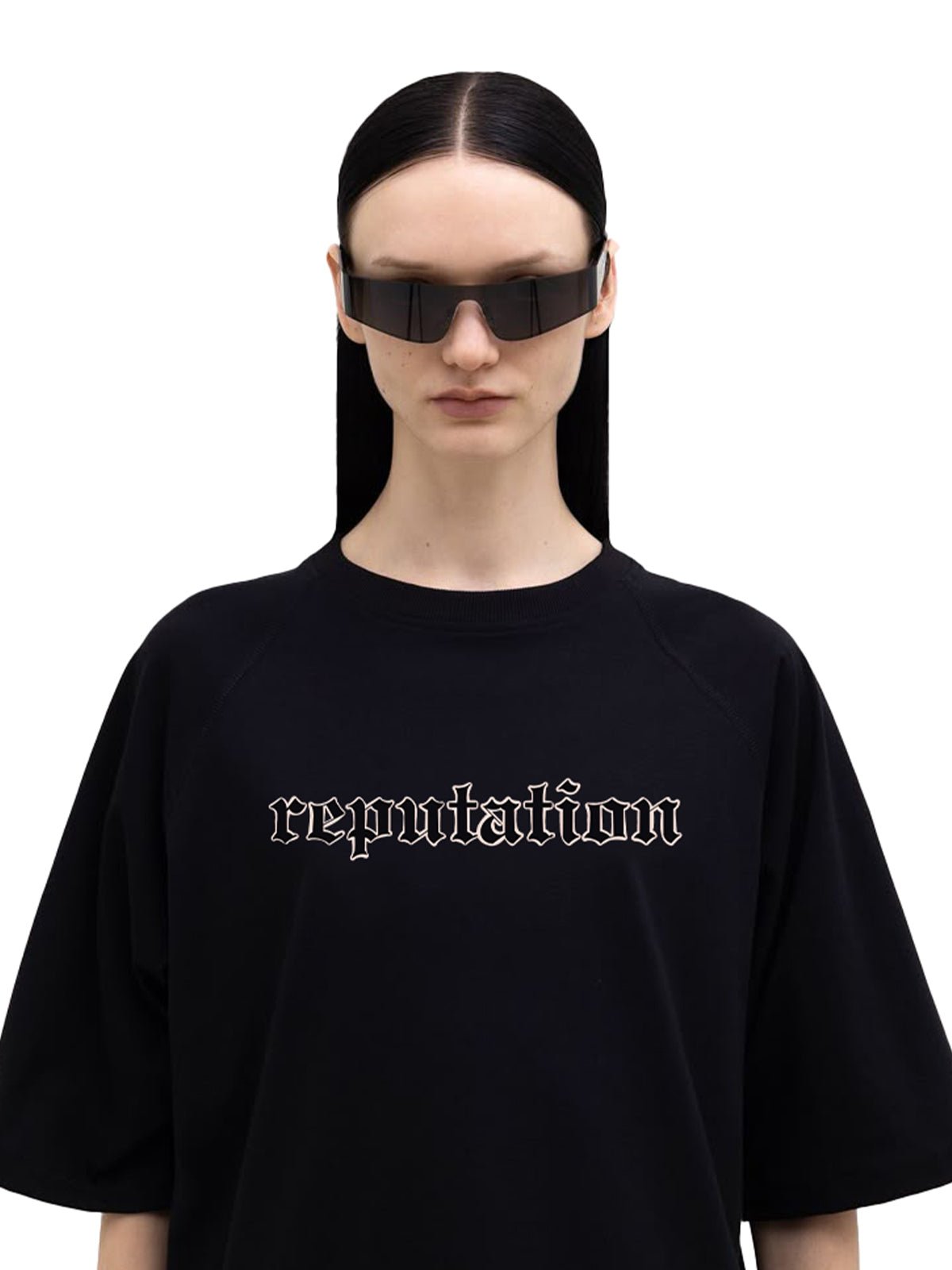 Reputation Taylor Swift Black Oversize T-Shirt - Awara Bacha