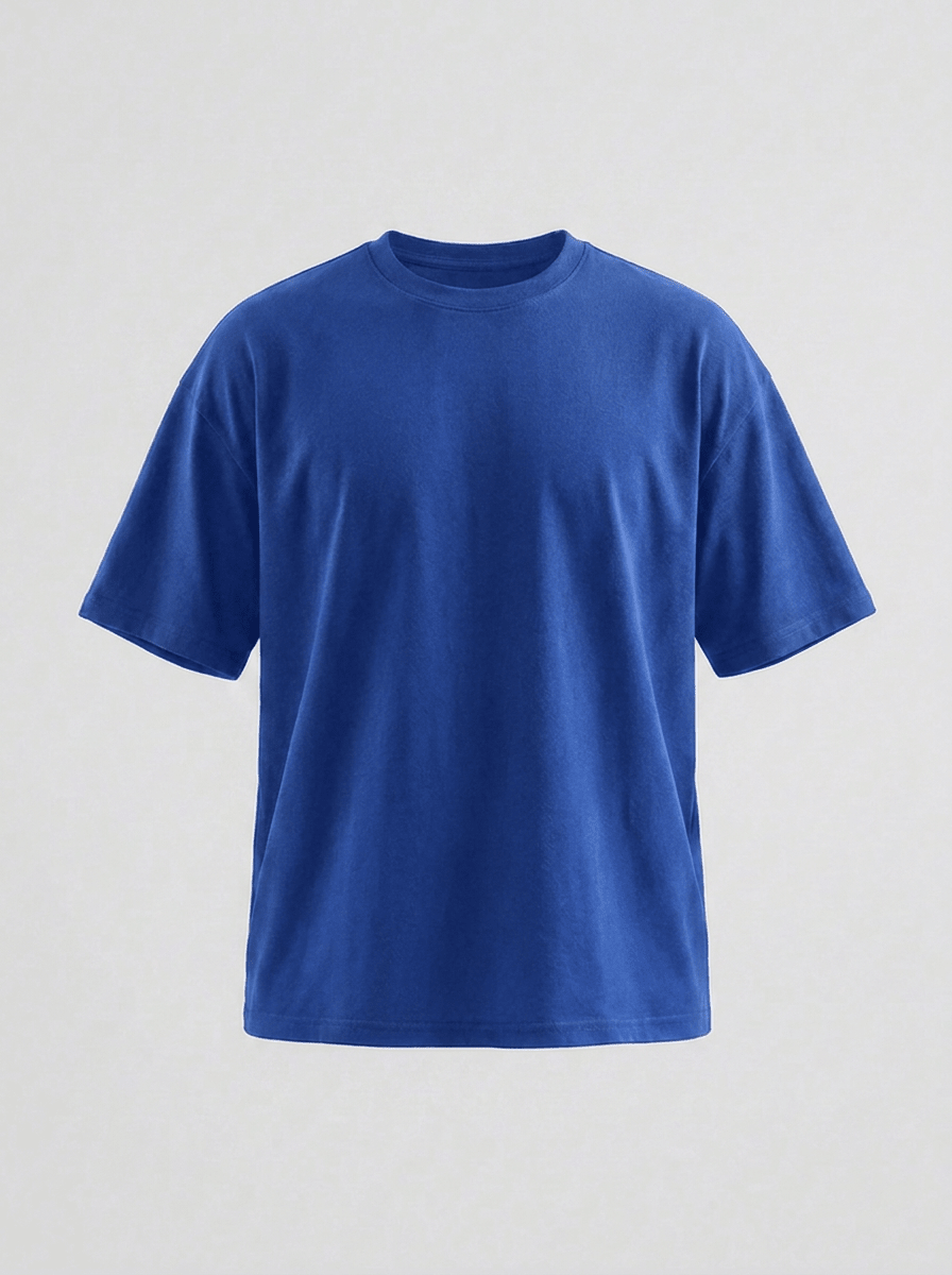 Royal Blue Oversize T-Shirt - Awara Bacha