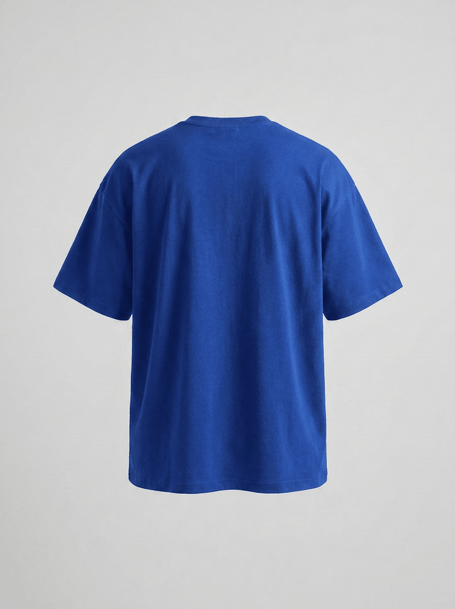 Royal Blue Oversize T-Shirt - Awara Bacha