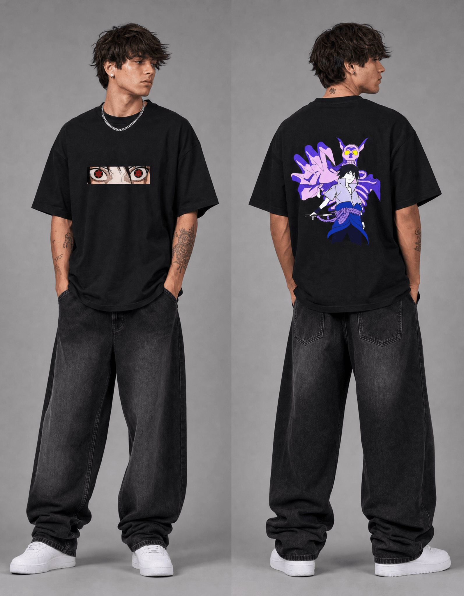 Sasuke Oversized T-Shirt - Awara Bacha