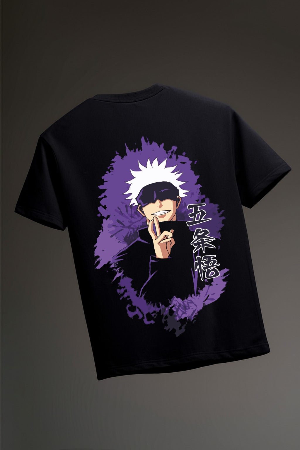 Satoru Gojo Black Oversize T-Shirt - Awara Bacha