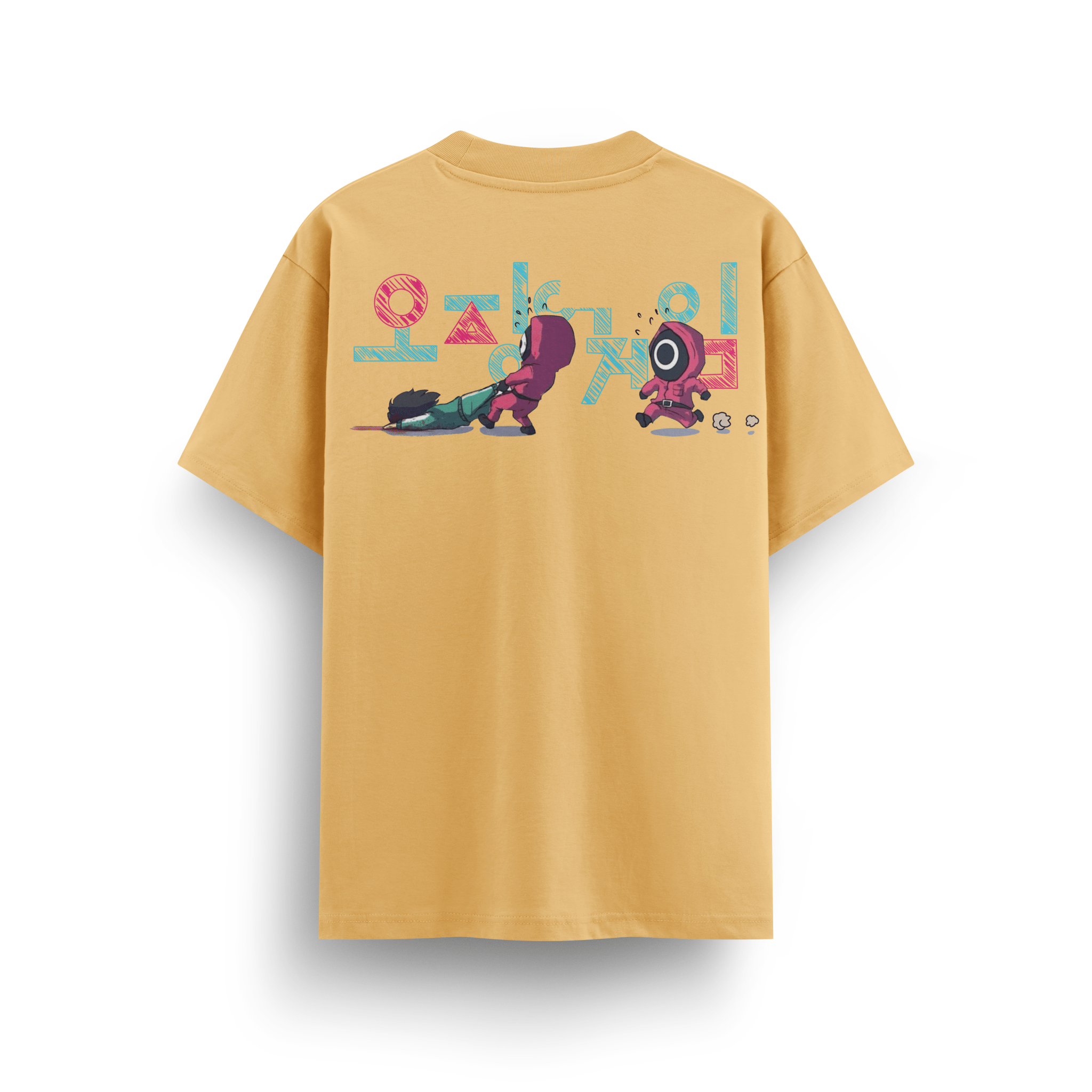 Squid Game Beige Oversize T-Shirt - Awara Bacha