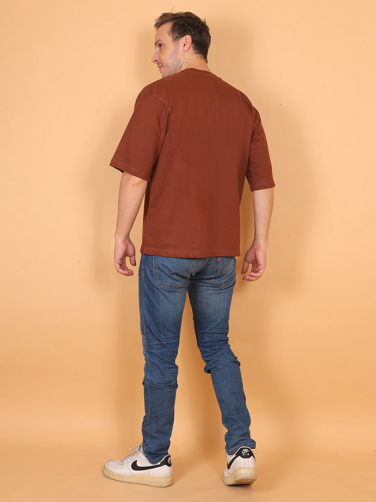 Stressed Blessed and Coffee Obsessed Oversize T-Shirt - Awara Bacha