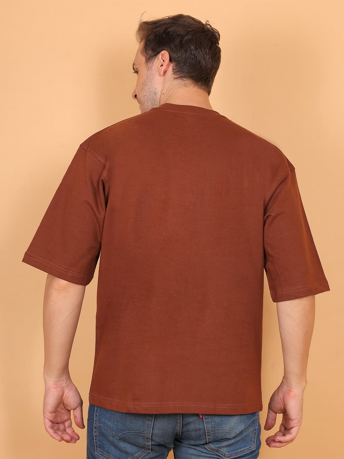Stressed Blessed and Coffee Obsessed Oversize T-Shirt - Awara Bacha