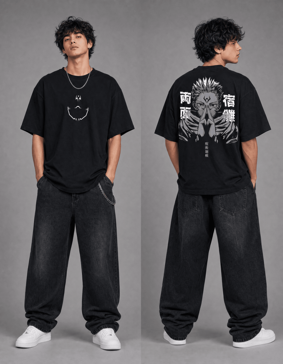 Sukuna Oversized T-Shirt - Awara Bacha