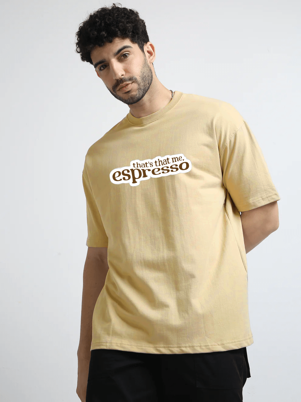 Thats Thats me Espresso Oversize T-Shirt - Awara Bacha