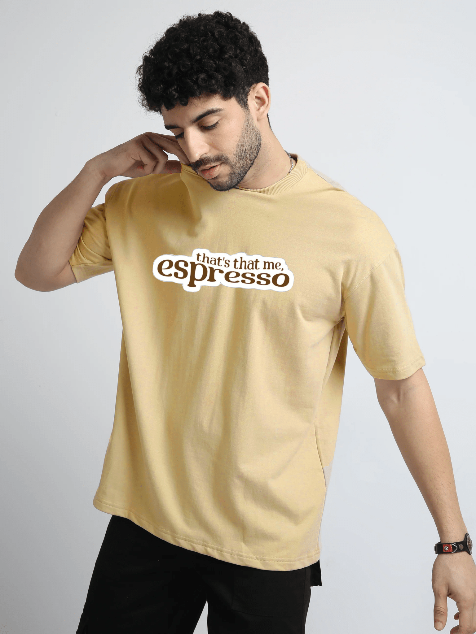 Thats Thats me Espresso Oversize T-Shirt - Awara Bacha