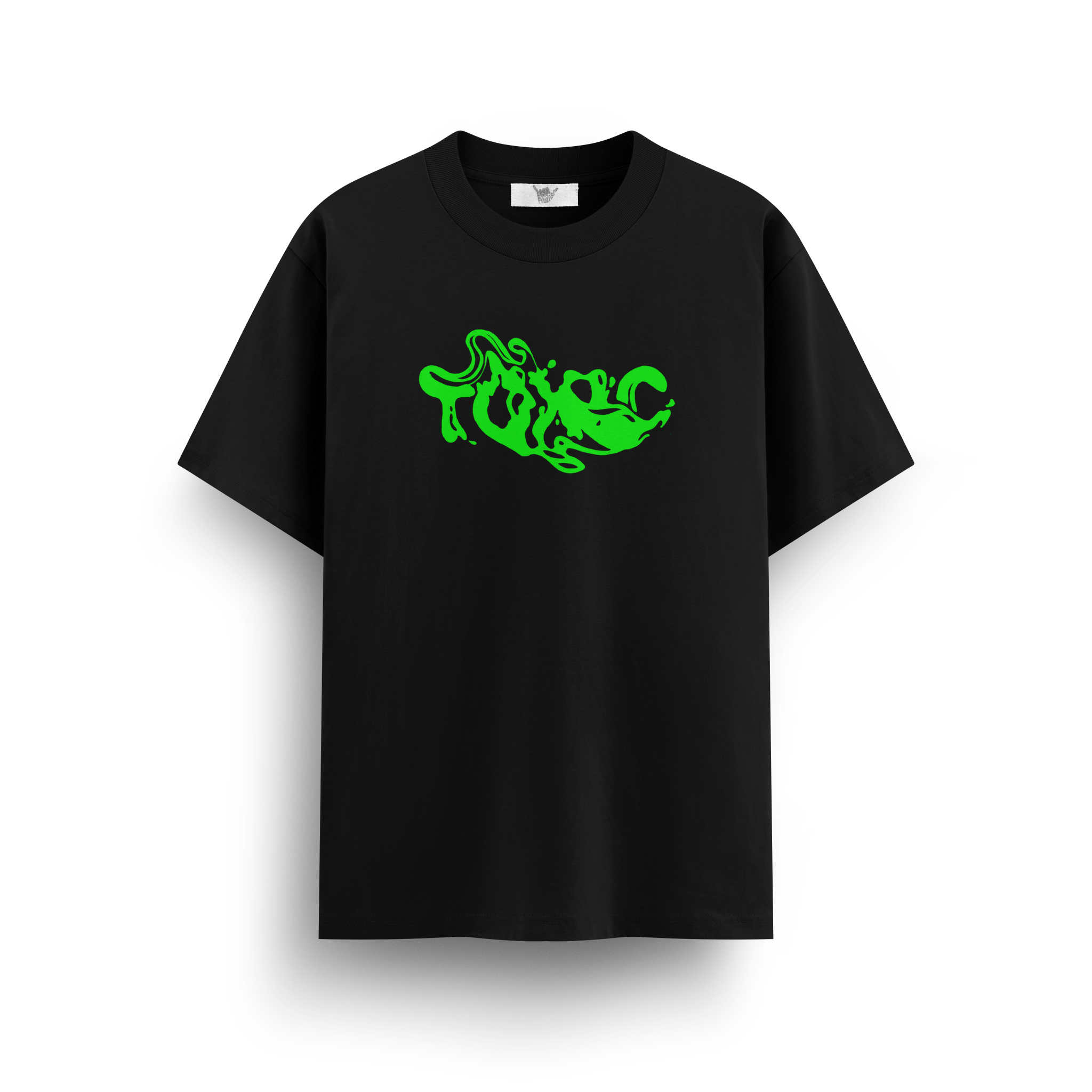 Toxic Black Oversize T-Shirt - Awara Bacha