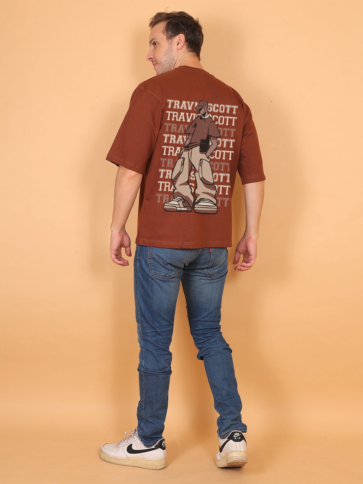 Travis Scott Caricature Oversize T-Shirt - Awara Bacha