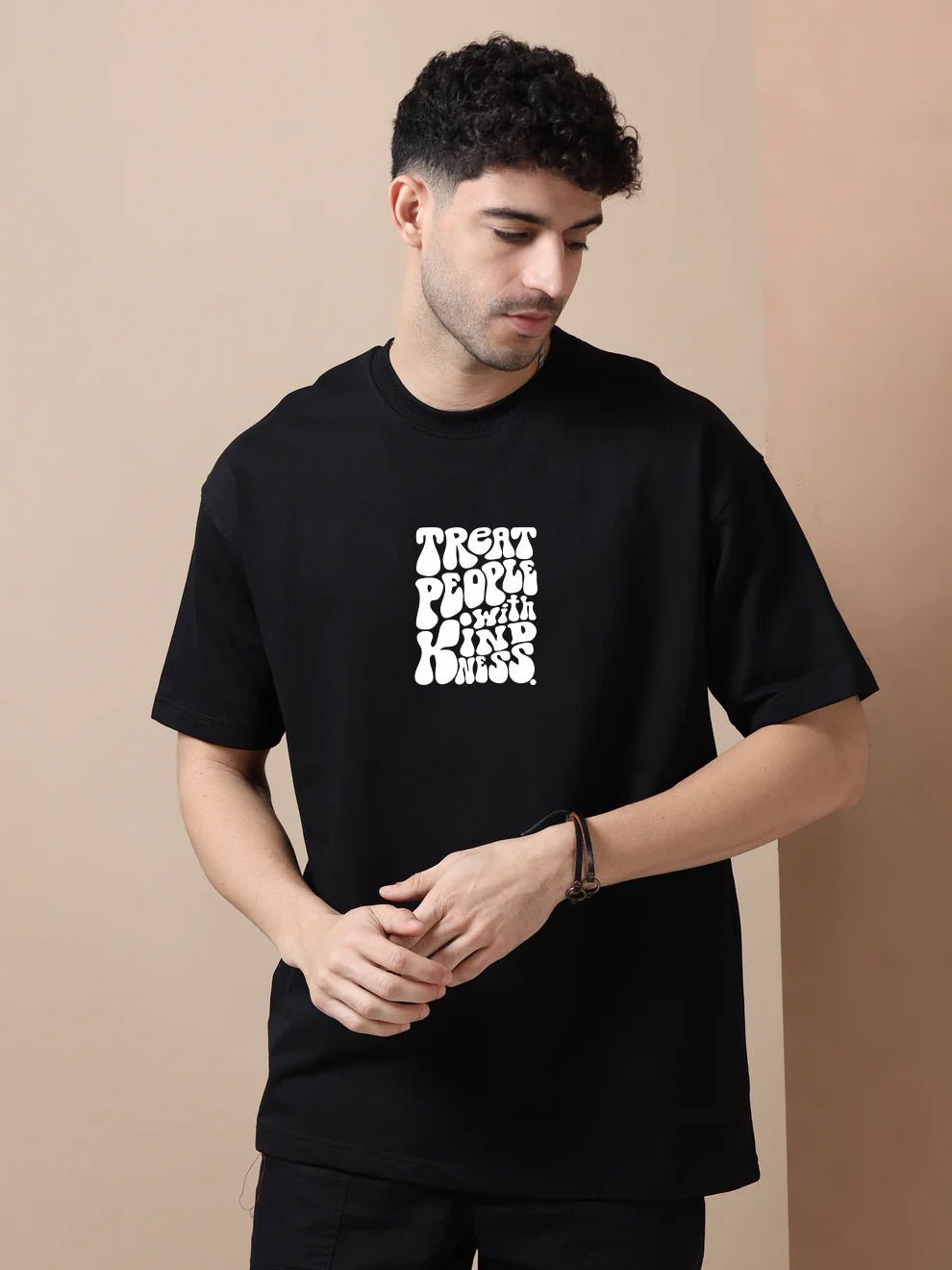 Treat people with kindness Oversize T-Shirt - Awara Bacha
