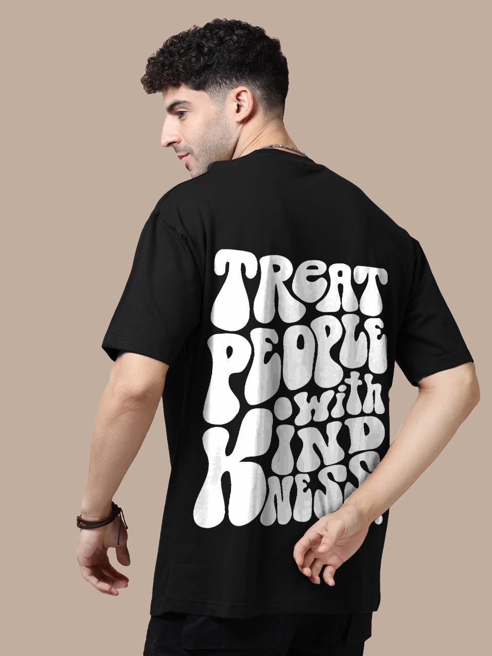 Treat people with kindness Oversize T-Shirt - Awara Bacha