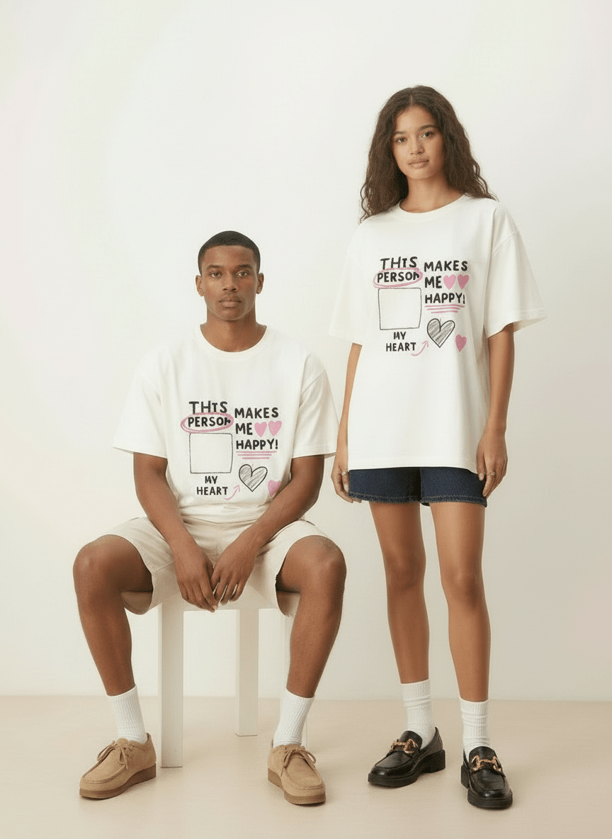 Your Favorite Person Custom Off-White T-Shirt - Awara Bacha