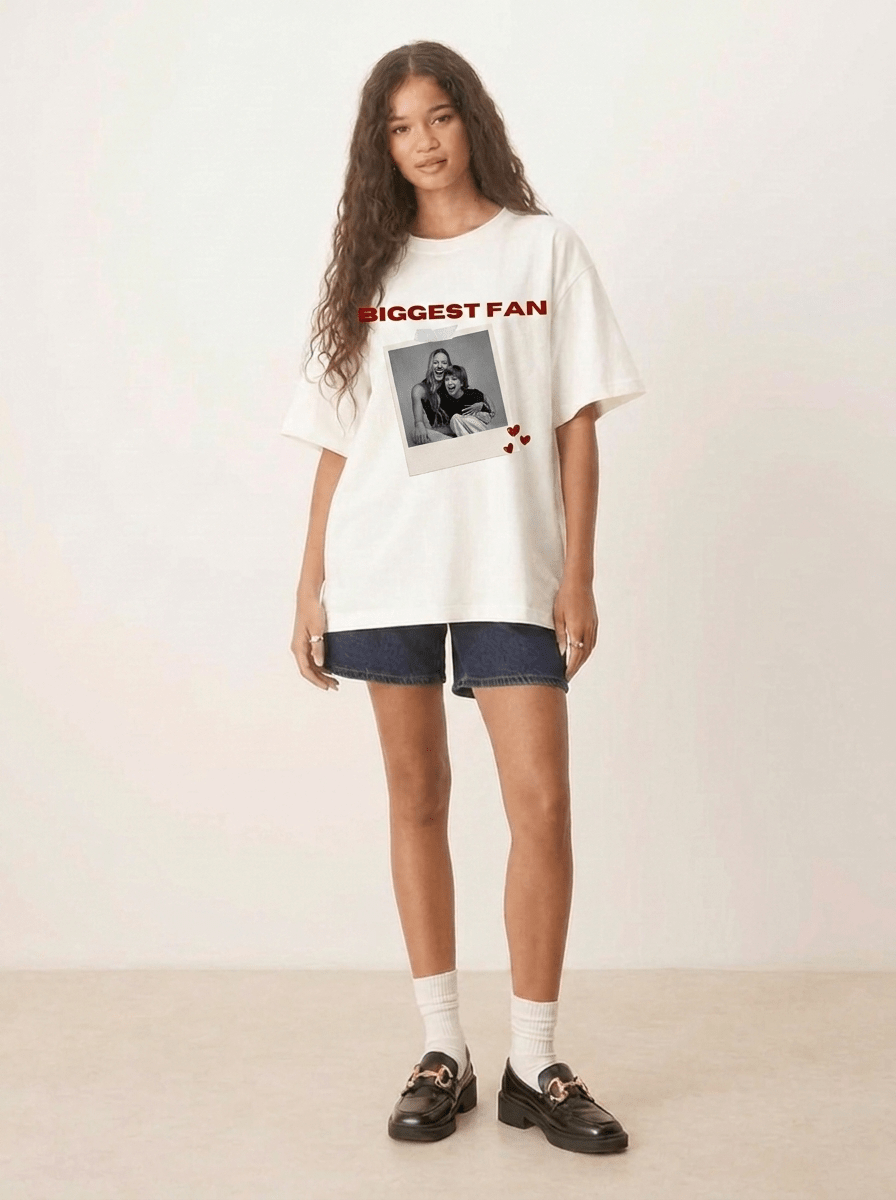 Your Favorite Person Custom Off-White T-Shirt - Awara Bacha